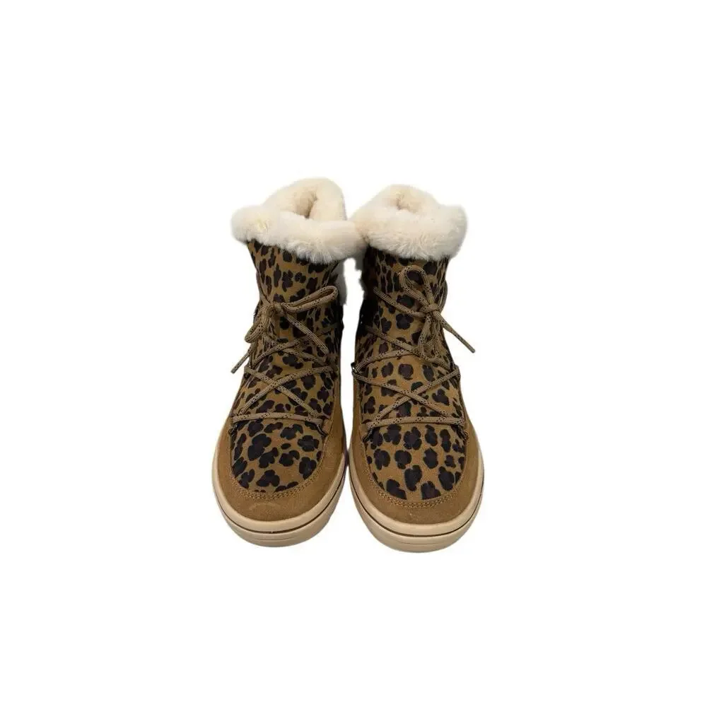Skechers Women's Street Cleat Warm‎ N Wild Comfort Shoes Natural Womens 9.5